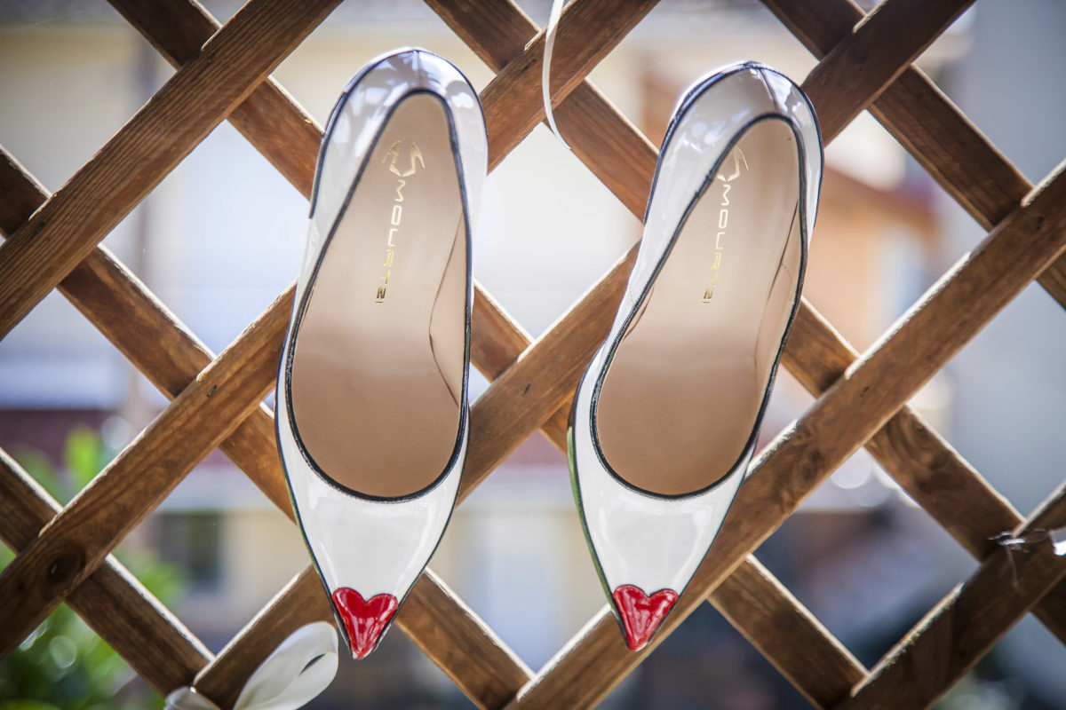 partecipazioni di matrimonio scarpe da sposa